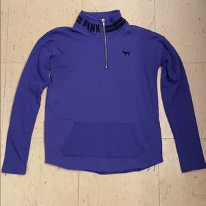Purple quarter zip